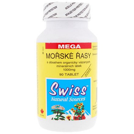 Swiss MOŘSKÉ ŘASY 650 mg tablety 60