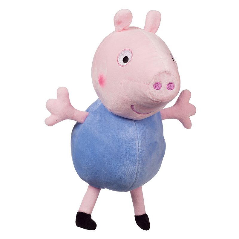 TM TOYS Prasátko Peppa plyš postavička George 35,5 cm modrý 0m+