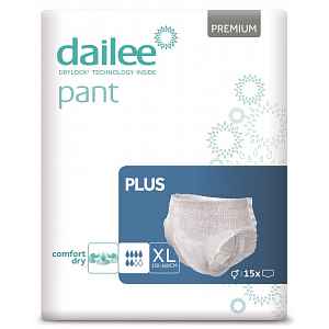 Dailee Pant Premium plus xl, kalhotky absorpční natahovací, 15ks
