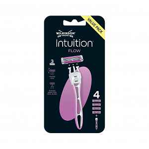 Wilkinson Intuition Flow holicí strojek + hlavice 4 ks