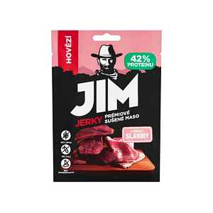 Jim Jerky Prémiové sušené maso hovězí s příchutí slaniny 23 g