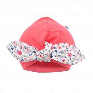 New Baby Dívčí čepička turban  For Girls, vel. 68 (4-6m)