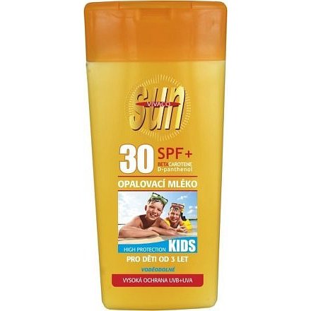 SunVital opalovací mléko pro děti SPF30 200 ml