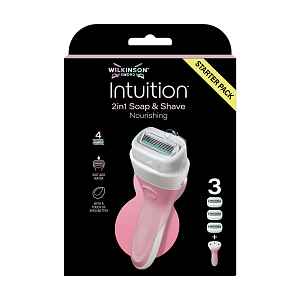 Wilkinson Intuition 2in1 Soap & Shave strojek + hlavice 3 ks