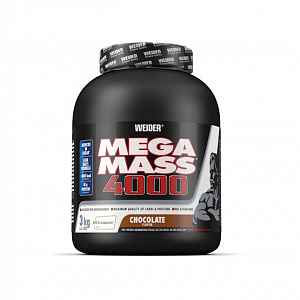 Weider, Giant Mega Mass 4000, Gainer, 3000 g, Čokoláda