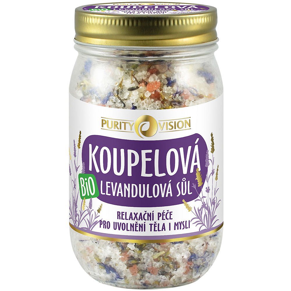 PURITY VISION Levandulová koupelová sůl 400 g