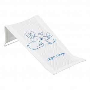 Tega Baby Lehátko do vany látkové Little Bunnies - white