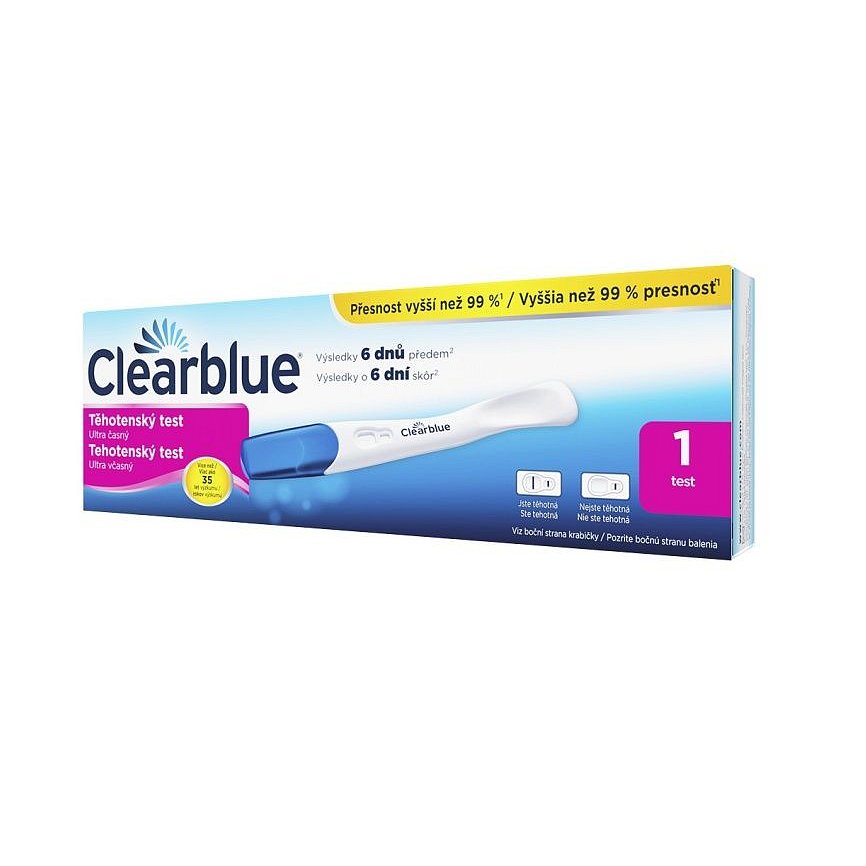 Clearblue ULTRA ČASNÝ těhotenský test 1 ks