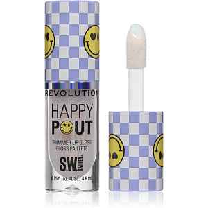 Revolution Happy Pout Shimmer Lip Gloss třpytivý lesk na rty odstín Stellar Shine 4.6 ml