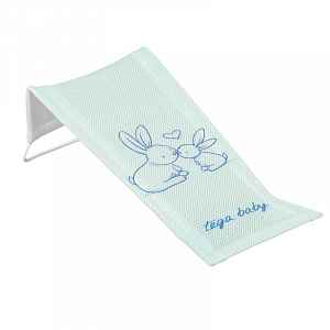 Tega Baby Lehátko do vany látkové Little Bunnies - light green