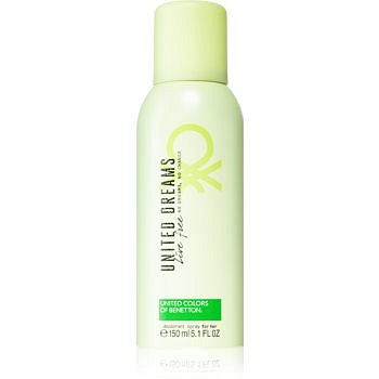 Benetton United Dreams for her Live Free deospray pro ženy 150 ml