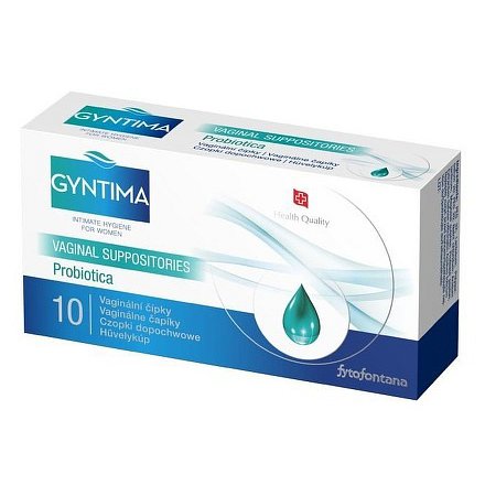 Fytofontana Gyntima vaginální čípky probiotica 10ks