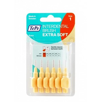 TePe meziz.kart. ExtraSoft 0.45mm 6ks oranž.122625