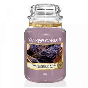 Yankee Candle Aromatická svíčka velká Sušená levandule a dub  623 g