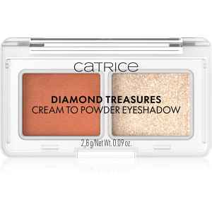 Catrice Diamond Treasures duo oční stíny odstín 050 Peach Gleam 2.8 g