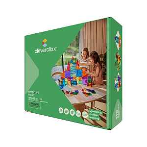 Cleverclixx Magnetická stavebnice Inventive sada Intense - 110 ks