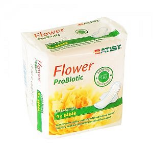 FLOWER Batist ProBiotic dámské vložky 9ks