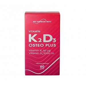 MY POWER WAY Vitamín K2D3 OSTEO PLUS 60 kapslí