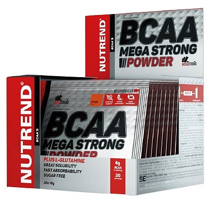 Nutrend BCAA Mega strong powder pomeranč 20x10g