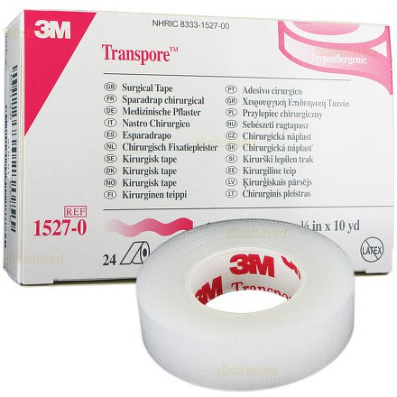 3M Transpore transp.náplast 1.25cmx9.15m 24ks