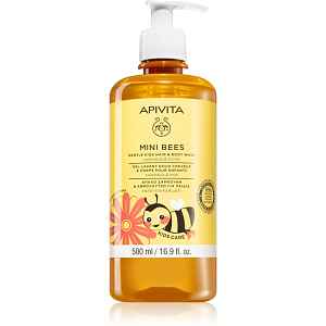 Apivita Mini Bees Gentle Kids Hair&Body wash Calendula&Honey mycí gel na tělo a vlasy 500 ml