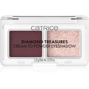 Catrice Diamond Treasures duo oční stíny odstín 060 Burgundy Glitz 2.8 g