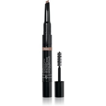 Smashbox Brow Tech to Go tužka a gel na obočí v jednom odstín Taupe 2,9 g