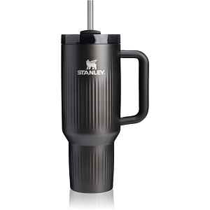 Stanley Quencher H2.O Fluted Tumbler nerezový tumbler s brčkem velký Black PVD 1 ks