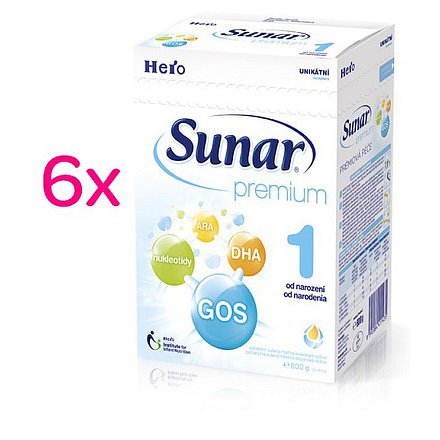 Sunar premium 1, 6x600g