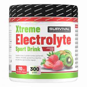 Survival Xtreme Electrolyte Sport Drink 300 g jahoda-kiwi