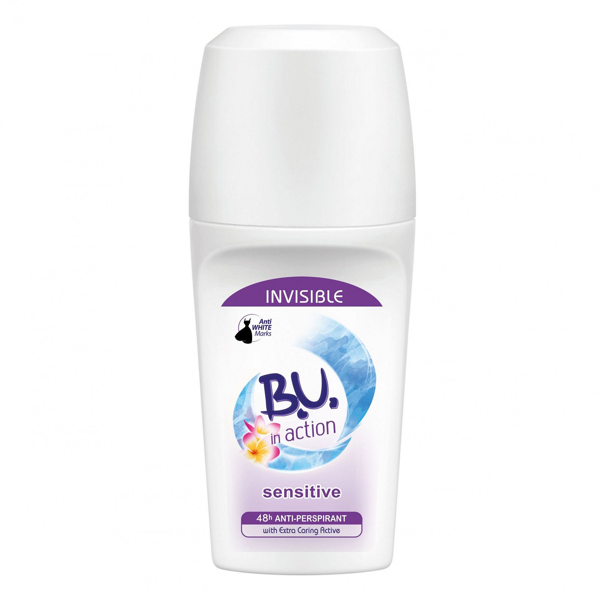 B.U. In Action Sensitive kuličkový antiperspirant 50 ml