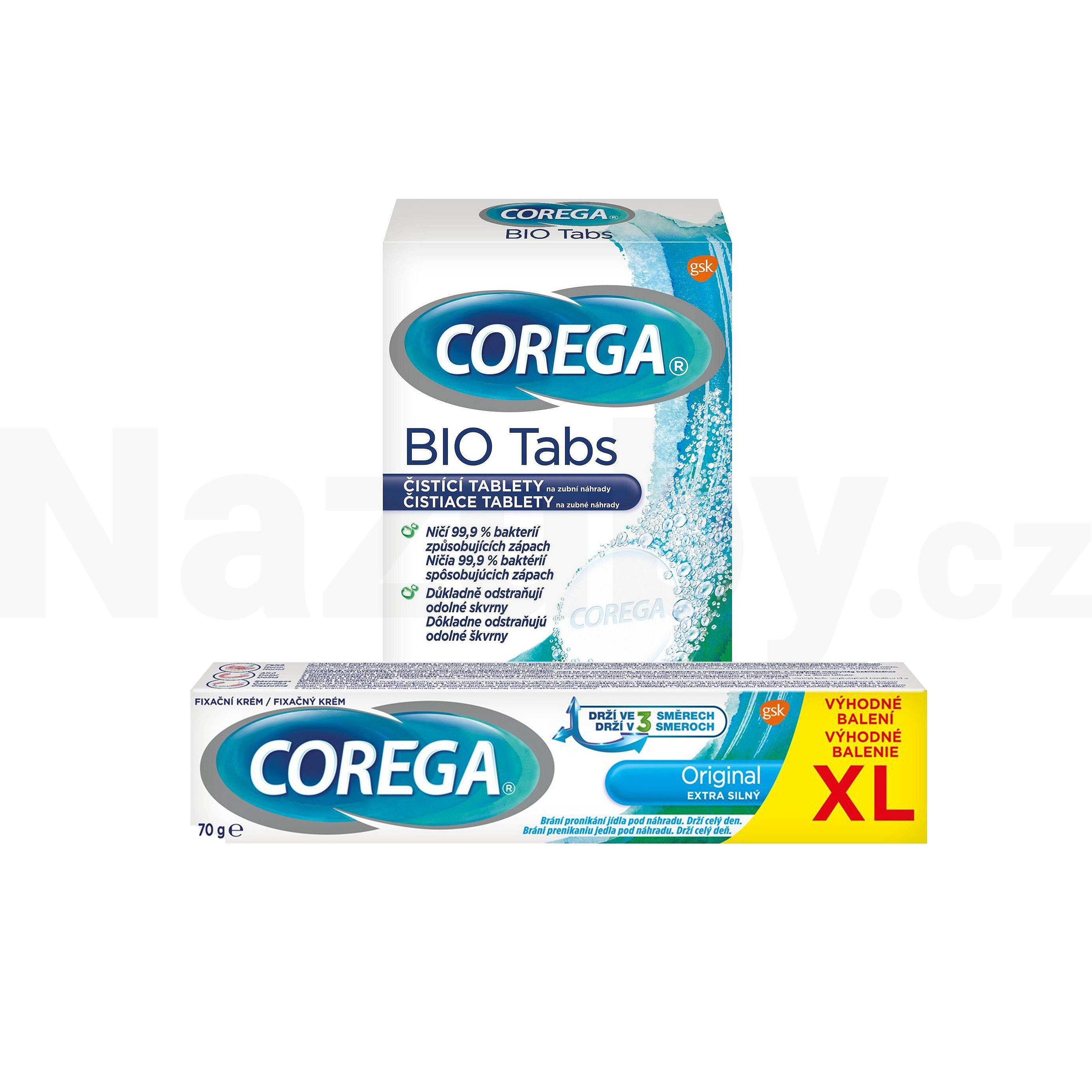 Corega Extra Strong 70 g + Corega Tabs 30 ks
