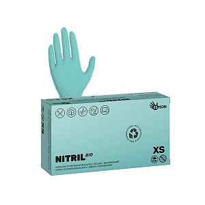 Ekologické nitrilové rukavice Espeon Nitril Bio - 100 ks, zelené, velikost XS (100094)
