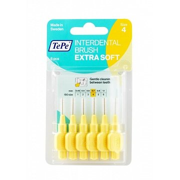 TePe meziz.kart. ExtraSoft 0.7mm 6ks pastel žluté