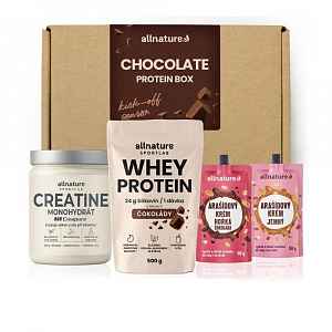 Allnature Chocolate Protein Box 4 ks