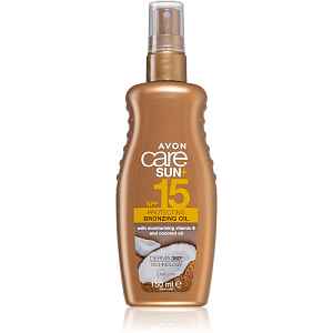 Avon Care Sun + Bronzing tělový olej ve spreji pro zvýraznění opálení 150 ml