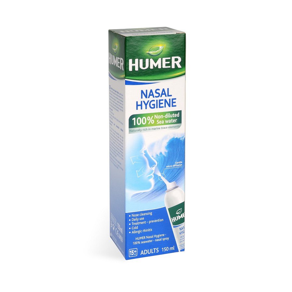 Humer Hygiena nosu 100% mořská voda pro dosp.150ml