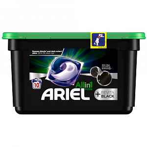 Ariel All in1 Black gelové kapsle na praní, 10 praní 10 ks