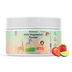 BrainMax® Kid’s Magnesium Powder, Strawberry & Lime, 150 g