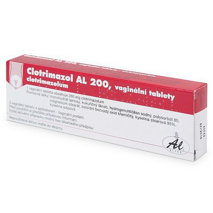 Clotrimazol AL 200 vaginální tablety 3ks + aplikátor