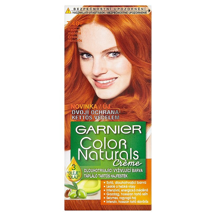 Garnier Color Naturals Crème dlouhotrvající vyživující barva vášnivá měděná 7.40+
