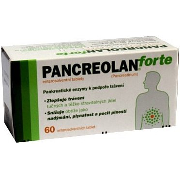 Pancreolan forte perorální tablety Enterosolventní měkká 60 x 220 mg
