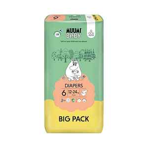 MUUMI Baby Junior size 6 (12-24kg) Big Pack 54 ks – jednorázové pleny