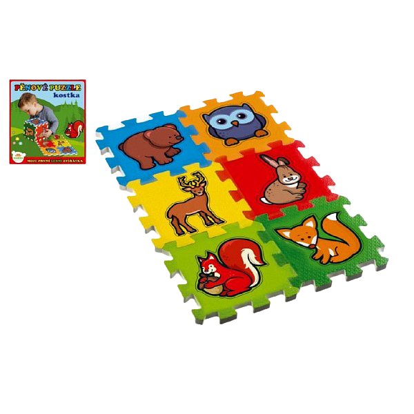 Teddies Pěnové puzzle Moje první lesní zvířátka 6ks