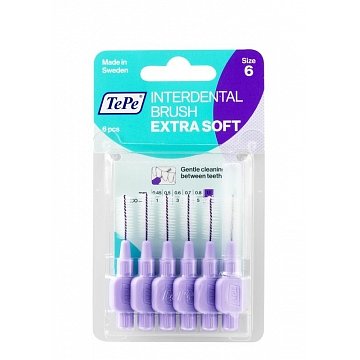 TePe meziz.kart. ExtraSoft 01.1mm 6ks pastel fial.