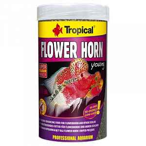 Tropical Flower Horn Young Pellet 250ml/95g vyfarbujúce krmivo pro Flower Horn a jiné c