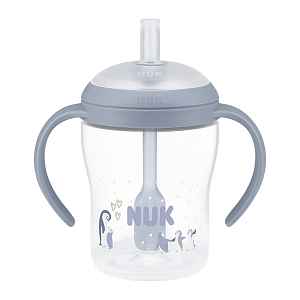 NUK Perfect Match Láhev na učení s brčkem 8m+ 150 ml 1 ks pengu