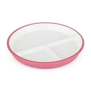 PETITE&MARS Talíř keramický se silikonovým obalem Candy Pink