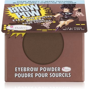 theBalm Browpow® pudr na obočí v praktickém magnetickém pouzdře odstín Dark Brown 1,2 g