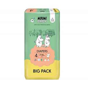 MUUMI Baby Maxi size 4 (7-14kg) Big Pack 69 ks – jednorázové pleny